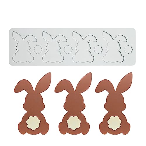 Liebes-Silikonform, Kuchenmatte, Fondant-Abdruckmatten, Herzmuster, Spitzenmatte für Kuchendekoration, Valentinstag (I_ Kaninchen) von TUKE