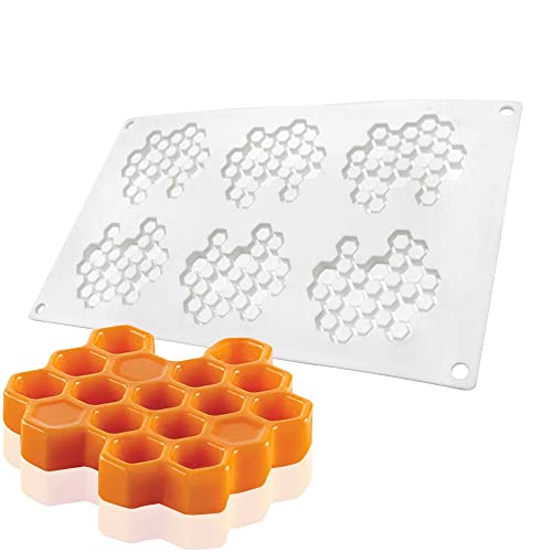 Silikon-Wabenformen, 3D-Wabenform, Bienen, Spitzenmatte, Fondantform, Spitzen-Pad, Backen, Kuchen, Schokolade, Süßigkeiten, Form für Cupcakes, Dekorationen, Werkzeuge, Küche Silikon-Wabenformen, 3D-Wabenform, Bienen, Spitzenmatte, Fondantform, Spitzen-Pad, Backen, Kuchen, Schokolade, Süßigkeiten, Form für Cupcakes, Dekorationen, Werkzeuge, Küche von TUKE