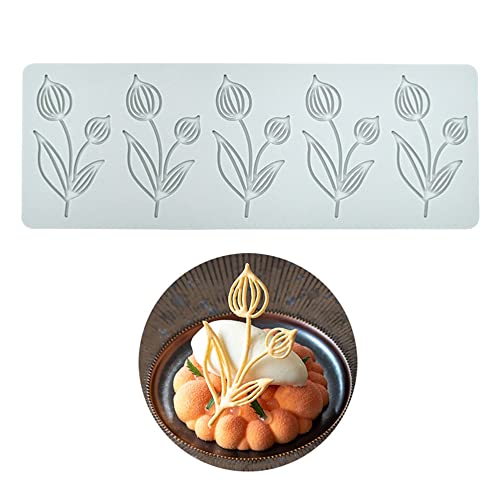 Silikonform Mit Tulpenblumen - 3D-Backform, Fondant, Spitzen-Pad, Kuchenform, Ton Silikonform Mit Tulpenblumen - 3D-Backform, Fondant, Spitzen-Pad, Kuchenform, Ton von TUKE