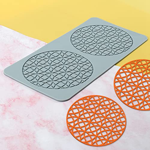 TUKE Spitzenformen für Kuchendekoration, 3D-Blatt-Silikonformen zum Backen, Gummiformen, Ton, Fondant, Spitzenmatten, Blumen, Waben, Bienen-Muster für Zucker, Schokolade, Polymer (Kreise_28,4 x 14,4 TUKE Spitzenformen für Kuchendekoration, 3D-Blatt-Silikonformen zum Backen, Gummiformen, Ton, Fondant, Spitzenmatten, Blumen, Waben, Bienen-Muster für Zucker, Schokolade, Polymer (Kreise_28,4 x 14,4 von TUKE