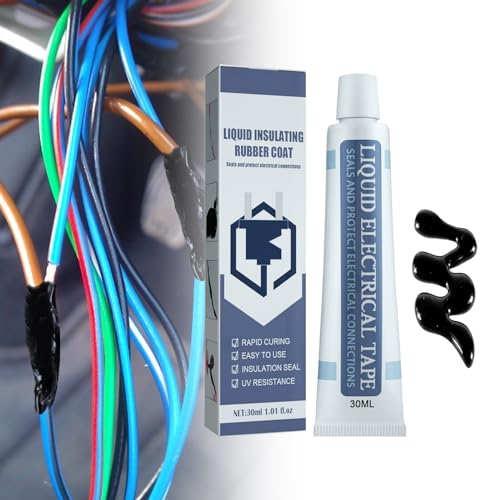 Flüssiges Isolierband,Flüssiger Isoliergummimantel,Liquid Insulating Rubber Coat,Flüssiges Elektrisches Klebeband,Hochtemperaturbeständiger Flammhemmender Kleber,Flüssiges Isolierbanad,Schwarz,30ml Flüssiges Isolierband,Flüssiger Isoliergummimantel,Liquid Insulating Rubber Coat,Flüssiges Elektrisches Klebeband,Hochtemperaturbeständiger Flammhemmender Kleber,Flüssiges Isolierbanad,Schwarz,30ml von TUKNN