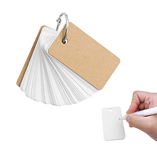 Lernkarten,Karteikarten,Lernkarte Pocket,Blanko Papier Karten,Karteikarten Mit Ring,Study Card,Lernkarten Karteikarten,Karteikarten Blanko,Für DIY Graffiti Nachricht Geschenkanhänger von TUKNN