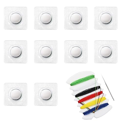 Nähen Magnet Knopf, Magnetische Knopf Druckknöpfe, Unsichtbare Magnetknopf, Magnete zum Einnähen, Verstecktem Geldbörse Verschluss, Unsichtbare Magnetknöpfe, Hidden Sew Magnetverschluss, 10 Stück Nähen Magnet Knopf, Magnetische Knopf Druckknöpfe, Unsichtbare Magnetknopf, Magnete zum Einnähen, Verstecktem Geldbörse Verschluss, Unsichtbare Magnetknöpfe, Hidden Sew Magnetverschluss, 10 Stück von TUKNN