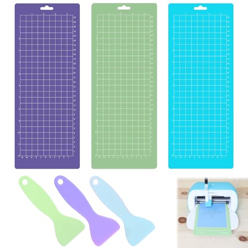 Schneidematte, Cutting Mat, Schneidematten-Set, Ersatzkleber klebrige Schneidematten, Rutschfeste Schnittmatte, Ersatz Standard Grip Schneidematte, Mit 3 Plastikabstreifer, 3 Stück Schneidematte, Cutting Mat, Schneidematten-Set, Ersatzkleber klebrige Schneidematten, Rutschfeste Schnittmatte, Ersatz Standard Grip Schneidematte, Mit 3 Plastikabstreifer, 3 Stück von TUKNN