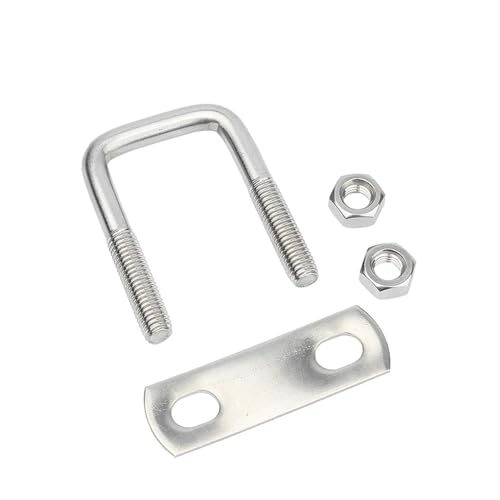 1/2 Stück M6 M8 M10 304 Edelstahl Vierkantklemme U-Bolzen rechtwinklige Schraubklemme U-Klemme Vierkantklemme rechtwinklige U-Bolzen(M10X80X200-1set) von TULDYS
