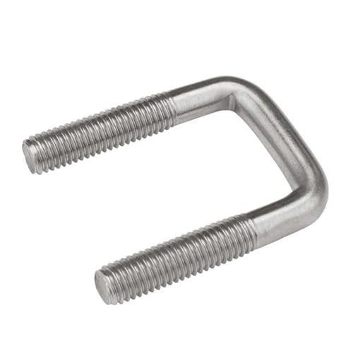 1/2 Stück M6 M8 M10 U-Bolzen aus Edelstahl 304, rechtwinkliger Bolzen, Vierkantschraube, Bolzenclip, Klemmschraube, Rohrclip, Rohrclip, U-Klemme(M8x80x120-1pcs) von TULDYS