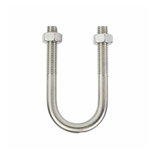 1 Stück M10 M12 U-förmige Bolzenrohr 12–219 mm Klemme 304 Edelstahl U-förmige Schraube U-förmige Rohrschelle Befestigungsschnalle U-Bolzen(M12-60x96mm-1pcs) von TULDYS