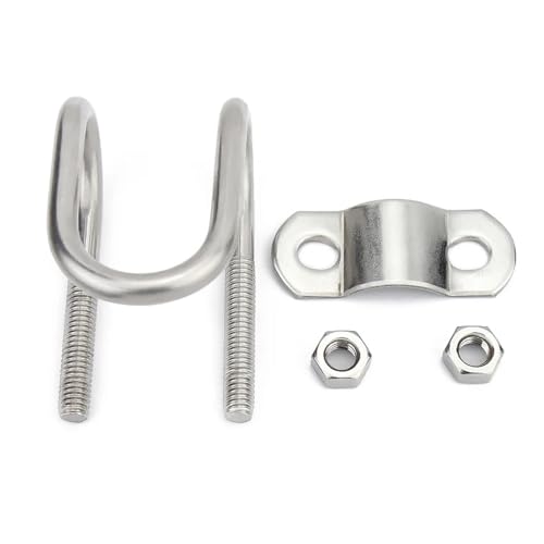 1 Stück M6 Edelstahl Doppel-U-Klemme U-Schraube Kreuz-U-Bolzen Spezielle Rohrschnalle for Aquakultur(20mm x 20mm) von TULDYS
