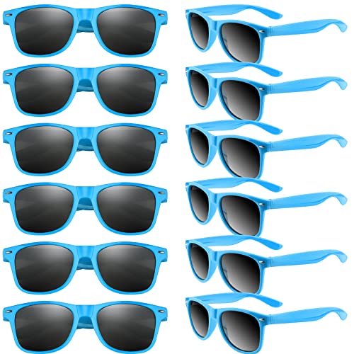 TUPARKA 12er Pack Sonnenbrillen Gastgeschenke Bulk Party Sonnenbrillen Goody Bag Filler für Geburtstagsparty Strand Pool Party, Blau TUPARKA 12er Pack Sonnenbrillen Gastgeschenke Bulk Party Sonnenbrillen Goody Bag Filler für Geburtstagsparty Strand Pool Party, Blau von TUPARKA