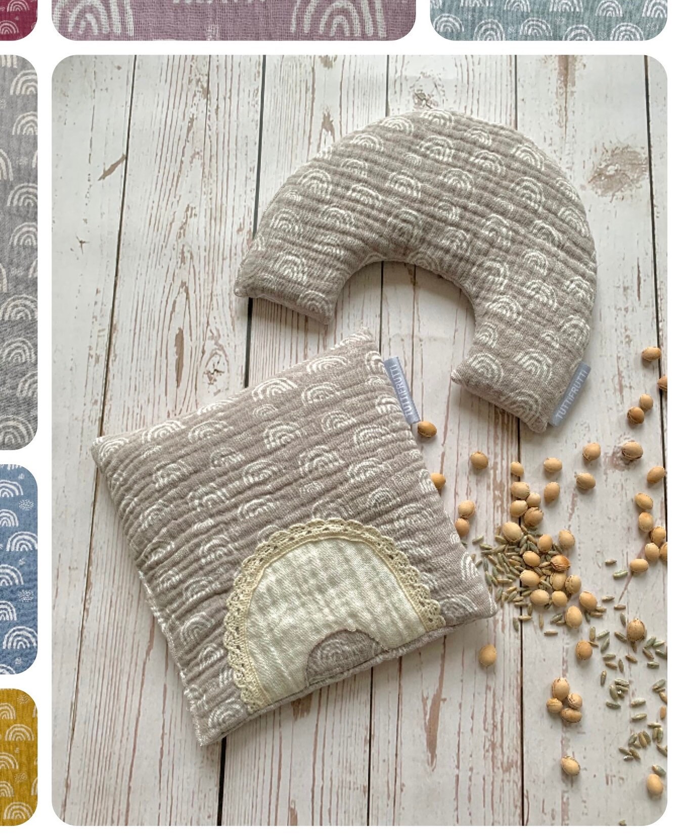 Wärmekissen Regenbogen Boho Aus Musselin | Ökotex in Verschiedenen Farben Und Größen Wärmekissen Regenbogen Boho Aus Musselin | Ökotex in Verschiedenen Farben Und Größen von TUTTIFRUTTIhandmade