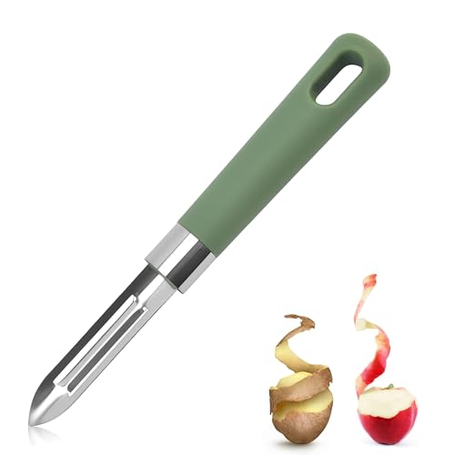 Effizienter Edelstahl Teilmattiert Potato Peeler Profi Sparschäler – Universeller Multifunktionsschäler Edelstahl und Kartoffelschäler mit Edelstahlklinge, geeignet für Gemüse, Obst und Spargel Effizienter Edelstahl Teilmattiert Potato Peeler Profi Sparschäler – Universeller Multifunktionsschäler Edelstahl und Kartoffelschäler mit Edelstahlklinge, geeignet für Gemüse, Obst und Spargel von TUYOBG