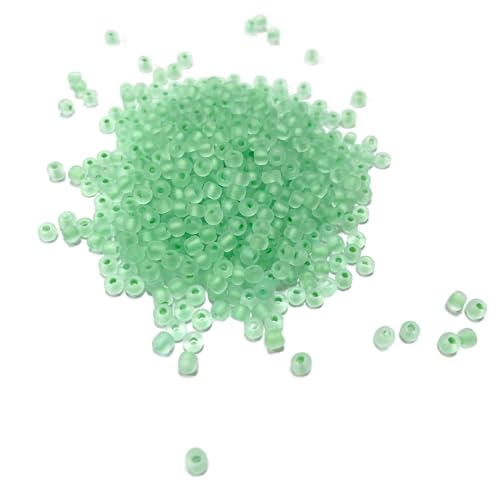 Fluoreszierende lose Perlen, 600 Stück, tiefgrüne, leuchtende Glasperlen, runde Rocailles-Perlen für DIY-Armbänder, Perlen, Schmuck, Halsketten, Ohrringe und kleine Bastelperlen für kreative Fluoreszierende lose Perlen, 600 Stück, tiefgrüne, leuchtende Glasperlen, runde Rocailles-Perlen für DIY-Armbänder, Perlen, Schmuck, Halsketten, Ohrringe und kleine Bastelperlen für kreative von TUYOBG