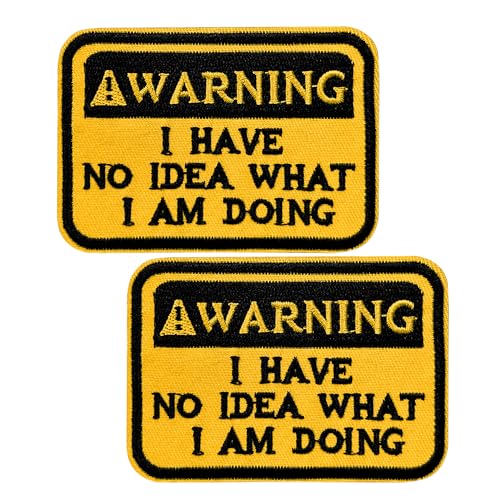 2 Stück Bestickte Klett Patches – Taktische Humor Aufnäher in Gelb – Lustige Moral Patches für Airsoft, Outdoor, Polizei Ausrüstung, Weste, Rucksack, Kleidung – Patch Set für Erwachsene 2 Stück Bestickte Klett Patches – Taktische Humor Aufnäher in Gelb – Lustige Moral Patches für Airsoft, Outdoor, Polizei Ausrüstung, Weste, Rucksack, Kleidung – Patch Set für Erwachsene von TUYOBG