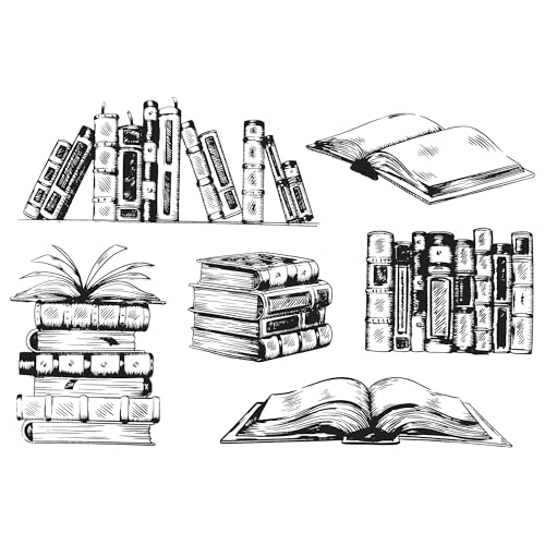 Kreative Transparente Stempel Bücher Bücherregale – Vielseitige Scrapbooking Silikonstempel für Karten, Alben und DIY Projekte Feine Bücher Transparente Silikonstempel für Buchliebhaber und Bastler Kreative Transparente Stempel Bücher Bücherregale – Vielseitige Scrapbooking Silikonstempel für Karten, Alben und DIY Projekte Feine Bücher Transparente Silikonstempel für Buchliebhaber und Bastler von TUYOBG