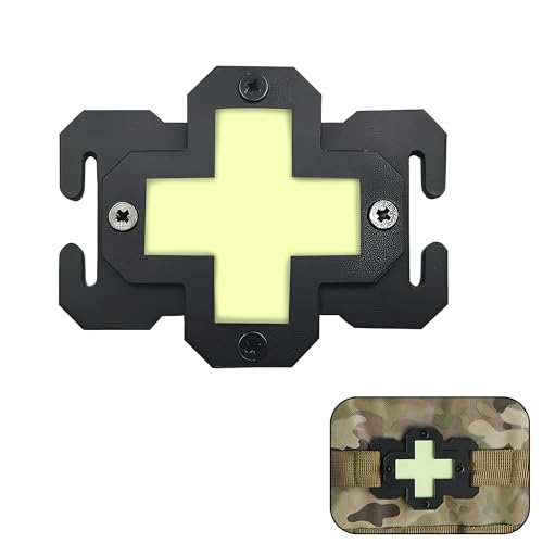 Kreuz Design Klett Abzeichen – Personalisierbares Nachtlicht Abzeichen, Nachtlicht Abzeichen mit Klett, Nachtleuchtendes MOLLE Patch für Taktische Rucksäcke, Ausrüstung oder Kleidung Kreuz Design Klett Abzeichen – Personalisierbares Nachtlicht Abzeichen, Nachtlicht Abzeichen mit Klett, Nachtleuchtendes MOLLE Patch für Taktische Rucksäcke, Ausrüstung oder Kleidung von TUYOBG
