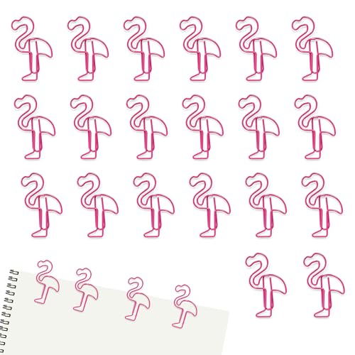 Rosa Büroklammern Flamingo Design – 20 Stück Niedliche Büroklammern Flamingo Form – Kreative Niedliche Büroklammern Tierform, Geeignet für Büro Zubehör, Schule, Büroorganisation und Basteln Rosa Büroklammern Flamingo Design – 20 Stück Niedliche Büroklammern Flamingo Form – Kreative Niedliche Büroklammern Tierform, Geeignet für Büro Zubehör, Schule, Büroorganisation und Basteln von TUYOBG