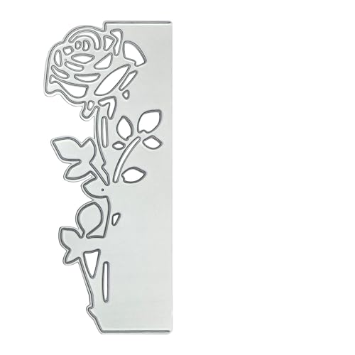 Rosen-Stanzformen für Kartenherstellung, aufwendige Metall-Stanzformen für Scrapbooking, elegante Rosenprägeschablone, Karbonstahl, DIY-Rosen, Stanzformen für Papierhandwerk und Heimdekorationen von TUYOBG
