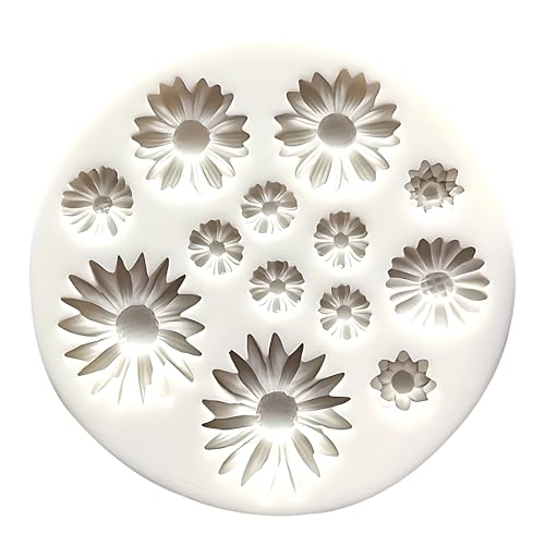 Silikonformen Gießformen Daisy Blume, Gießform für 3D Blumenmotive aus Harz, Seife, Kerzenwachs, Fondant oder Gips, ideale Kerzenformen für Handarbeit, Dekoration, Backen, Basteln und Geschenkideen Silikonformen Gießformen Daisy Blume, Gießform für 3D Blumenmotive aus Harz, Seife, Kerzenwachs, Fondant oder Gips, ideale Kerzenformen für Handarbeit, Dekoration, Backen, Basteln und Geschenkideen von TUYOBG