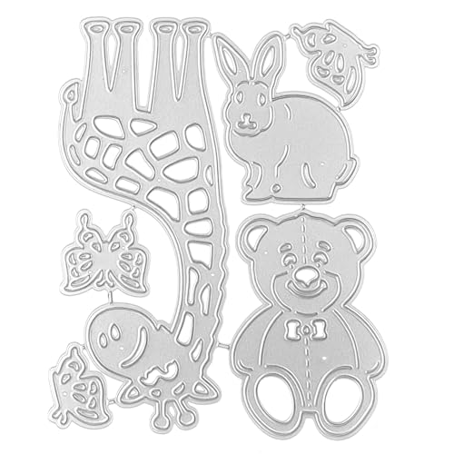 Tier Stanzschablonen Set für Kartenbasteln und Scrapbooking, Prägeschablonen für DIY Projekte, Papiergestaltung, Album Deko, hochwertige Metall Stanzformen für detailreiche Tiermotive Tier Stanzschablonen Set für Kartenbasteln und Scrapbooking, Prägeschablonen für DIY Projekte, Papiergestaltung, Album Deko, hochwertige Metall Stanzformen für detailreiche Tiermotive von TUYOBG