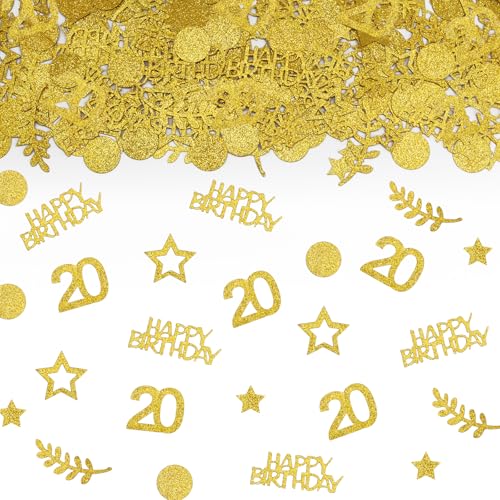TUZELIYA Konfetti 20 Geburtstag Deko Gold,Tischdeko Deko 20 Geburtstag Frau Mann 200 Stück,20. Geburtstag Deko Konfetti,20.ter Streudeko Geburtstag Konfetti Frauen Männer TUZELIYA Konfetti 20 Geburtstag Deko Gold,Tischdeko Deko 20 Geburtstag Frau Mann 200 Stück,20. Geburtstag Deko Konfetti,20.ter Streudeko Geburtstag Konfetti Frauen Männer von TUZELIYA