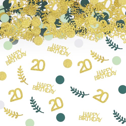 TUZELIYA Konfetti 20 Geburtstag Deko Grün,Tischdeko Deko 20 Geburtstag Frau Mann 200 Stück,20. Geburtstag Deko Konfetti Gold,20.ter Streudeko Geburtstag Konfetti Frauen Männer TUZELIYA Konfetti 20 Geburtstag Deko Grün,Tischdeko Deko 20 Geburtstag Frau Mann 200 Stück,20. Geburtstag Deko Konfetti Gold,20.ter Streudeko Geburtstag Konfetti Frauen Männer von TUZELIYA