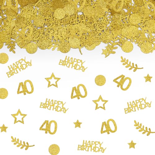 TUZELIYA Konfetti 40 Geburtstag Deko Gold,Tischdeko Deko 40 Geburtstag Frau Mann 400 Stück,40. Geburtstag Deko Konfetti,40.ter Streudeko Geburtstag Konfetti Frauen Männer TUZELIYA Konfetti 40 Geburtstag Deko Gold,Tischdeko Deko 40 Geburtstag Frau Mann 400 Stück,40. Geburtstag Deko Konfetti,40.ter Streudeko Geburtstag Konfetti Frauen Männer von TUZELIYA
