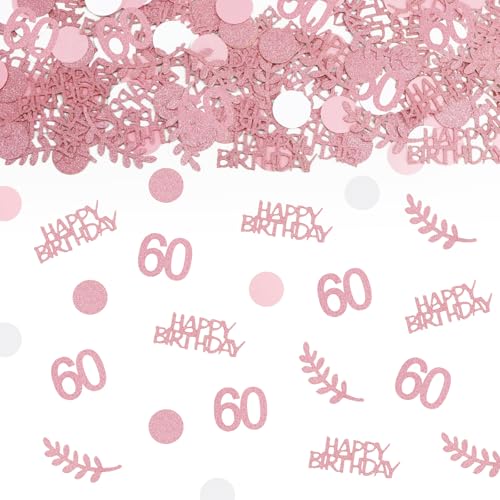 TUZELIYA Konfetti 60 Geburtstag Deko Roségold, Tischdeko deko 60 geburtstag frau mann, 60. geburtstag deko Konfetti, Deko 60.ter Streudeko Geburtstag Konfetti für Jubiläen, Geburtstage, Partys TUZELIYA Konfetti 60 Geburtstag Deko Roségold, Tischdeko deko 60 geburtstag frau mann, 60. geburtstag deko Konfetti, Deko 60.ter Streudeko Geburtstag Konfetti für Jubiläen, Geburtstage, Partys von TUZELIYA