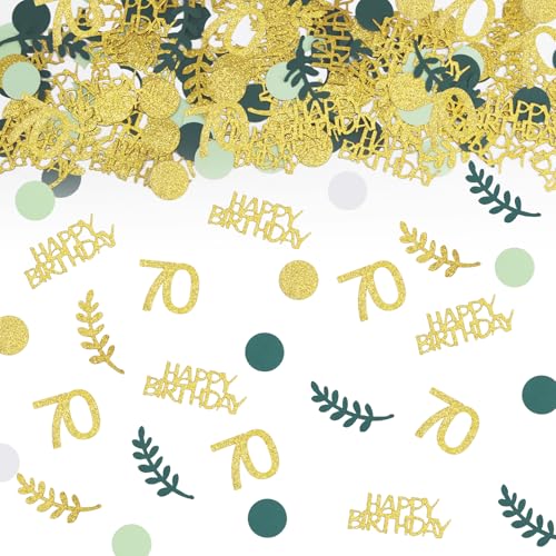 TUZELIYA Konfetti 70 Geburtstag Deko Grün,Tischdeko Deko 70 Geburtstag Frau Mann 200 Stück, 70. Geburtstag Deko Confetti Gold,70.ter Streudeko Geburtstag Konfetti Frauen Männer TUZELIYA Konfetti 70 Geburtstag Deko Grün,Tischdeko Deko 70 Geburtstag Frau Mann 200 Stück, 70. Geburtstag Deko Confetti Gold,70.ter Streudeko Geburtstag Konfetti Frauen Männer von TUZELIYA