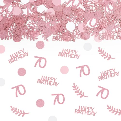 TUZELIYA Konfetti 70 Geburtstag Deko Roségold, Tischdeko deko 70 geburtstag frau mann, 70. geburtstag deko Konfetti, Deko 70.ter Streudeko Geburtstag Konfetti für Jubiläen, Geburtstage, Partys TUZELIYA Konfetti 70 Geburtstag Deko Roségold, Tischdeko deko 70 geburtstag frau mann, 70. geburtstag deko Konfetti, Deko 70.ter Streudeko Geburtstag Konfetti für Jubiläen, Geburtstage, Partys von TUZELIYA