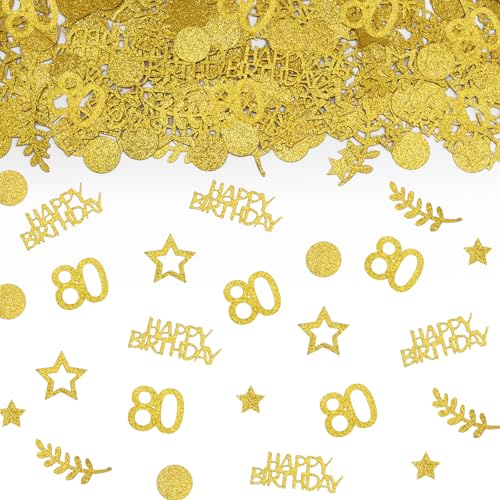 TUZELIYA Konfetti 80 Geburtstag Deko Gold,Tischdeko Deko 80 Geburtstag Frau Mann 200 Stück, 80. Geburtstag Deko Confetti,80.ter Streudeko Geburtstag Konfetti Frauen Männer TUZELIYA Konfetti 80 Geburtstag Deko Gold,Tischdeko Deko 80 Geburtstag Frau Mann 200 Stück, 80. Geburtstag Deko Confetti,80.ter Streudeko Geburtstag Konfetti Frauen Männer von TUZELIYA