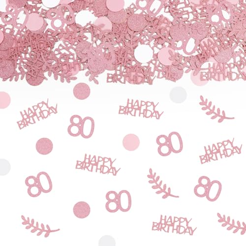 TUZELIYA Konfetti 80 Geburtstag Deko Roségold, Tischdeko deko 80 geburtstag frau mann, 80. geburtstag deko Konfetti, Deko 80.ter Streudeko Geburtstag Konfetti für Jubiläen, Geburtstage, Partys TUZELIYA Konfetti 80 Geburtstag Deko Roségold, Tischdeko deko 80 geburtstag frau mann, 80. geburtstag deko Konfetti, Deko 80.ter Streudeko Geburtstag Konfetti für Jubiläen, Geburtstage, Partys von TUZELIYA
