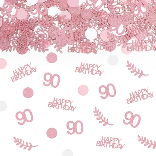 TUZELIYA Konfetti 90 Geburtstag Deko Roségold, Tischdeko deko 90 geburtstag frau mann, 90. geburtstag deko Konfetti, Deko 90.ter Streudeko Geburtstag Konfetti für Jubiläen, Geburtstage, Partys TUZELIYA Konfetti 90 Geburtstag Deko Roségold, Tischdeko deko 90 geburtstag frau mann, 90. geburtstag deko Konfetti, Deko 90.ter Streudeko Geburtstag Konfetti für Jubiläen, Geburtstage, Partys von TUZELIYA