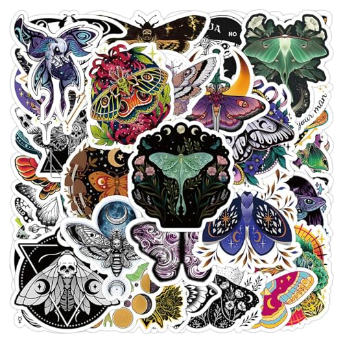 TVIVID 10/30/53 Stück Dark Series Ghost Motte Horror Cartoon Aufkleber DIY Handy Laptop Gepäck Skateboard Graffiti Aufkleber Spaß TVIVID 10/30/53 Stück Dark Series Ghost Motte Horror Cartoon Aufkleber DIY Handy Laptop Gepäck Skateboard Graffiti Aufkleber Spaß von TVIVID