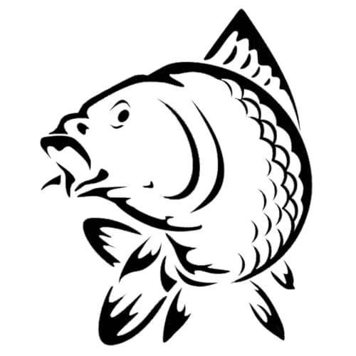 TVIVID Autoaufkleber Karpfen Fisch Angeln Vinyl Aufkleber Autozubehör DIY Auto Styling TVIVID Autoaufkleber Karpfen Fisch Angeln Vinyl Aufkleber Autozubehör DIY Auto Styling von TVIVID