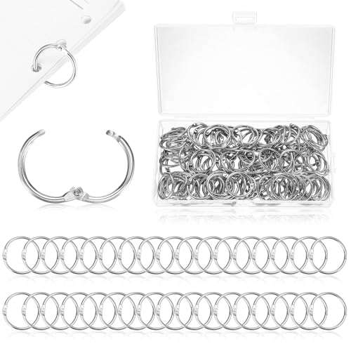 110 Stk Buchringe, Buchbinderinge, Binder Ringe, Metallringe für Karteikarten Ringe, Ringbindung Heftringe für DIY Loseblatt Scrapbook Fotoalbum Bücher(20mm Innendurchmesser / 25mm Außendurchmesser) 110 Stk Buchringe, Buchbinderinge, Binder Ringe, Metallringe für Karteikarten Ringe, Ringbindung Heftringe für DIY Loseblatt Scrapbook Fotoalbum Bücher(20mm Innendurchmesser / 25mm Außendurchmesser) von TVNYOUJIA
