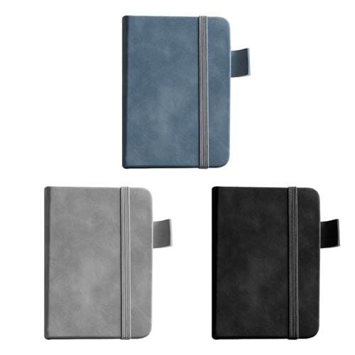 3 Stück Mini-Notizblock, tragbarer Notizblock, PU-Leder-Notizbuch, Memo, geeignet für Zuhause, Schule, Büro 3 Stück Mini-Notizblock, tragbarer Notizblock, PU-Leder-Notizbuch, Memo, geeignet für Zuhause, Schule, Büro von TVSVKWE