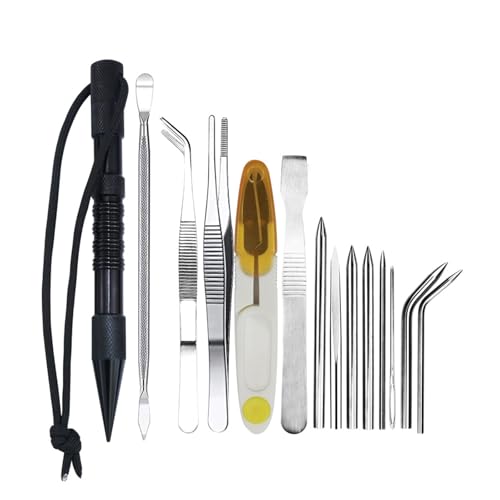 14-teiliges mehrfarbiges Paracord-Regenschirm-Seilnadel-Set für Outdoor, Camping, Bastelwerkzeug, Wandern, Unterschlupf, Zeltsicherung 14-teiliges mehrfarbiges Paracord-Regenschirm-Seilnadel-Set für Outdoor, Camping, Bastelwerkzeug, Wandern, Unterschlupf, Zeltsicherung von TWEW