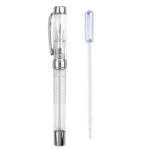 Acryl-Füllfederhalter, transparenter Stift, große Kapazität, zum Nachfüllen, für Schüler und Kinder Acryl-Füllfederhalter, transparenter Stift, große Kapazität, zum Nachfüllen, für Schüler und Kinder von TWEW