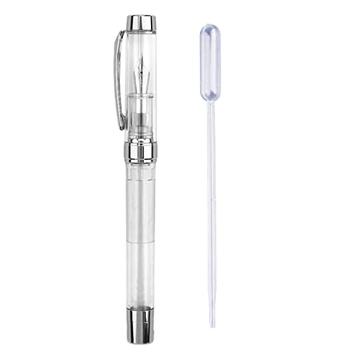 Acryl-Füllfederhalter, transparenter Stift, große Kapazität, zum Nachfüllen, für Schüler und Kinder Acryl-Füllfederhalter, transparenter Stift, große Kapazität, zum Nachfüllen, für Schüler und Kinder von TWEW