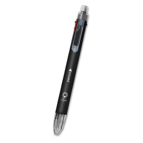 Multifunktionaler mehrfarbiger Kugelschreiber, Druckbleistift, 5-in-1, einziehbarer Kugelschreiber für Schule, Büro Multifunktionaler mehrfarbiger Kugelschreiber, Druckbleistift, 5-in-1, einziehbarer Kugelschreiber für Schule, Büro von TWEW