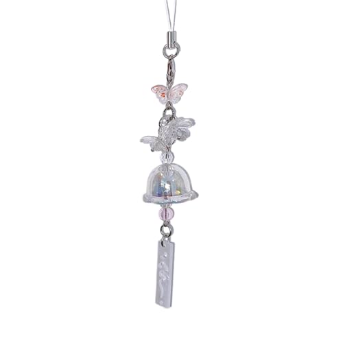 TWEW Blumen-Anhänger, Handykette, Gurt, Quallen-Charm, Perlen, Schlüsselanhänger, Handy-Schlüsselband, Acryl-Schlüsselanhänger, Tasche, Ornament, Schmuck, Geschenk von TWEW