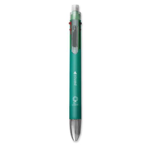 TWEW Multifunktionaler Kugelschreiber mit Druckbleistift, 5 Farben-in-1-Kugelschreiber, einziehbarer Kugelschreiber für Schüler TWEW Multifunktionaler Kugelschreiber mit Druckbleistift, 5 Farben-in-1-Kugelschreiber, einziehbarer Kugelschreiber für Schüler von TWEW