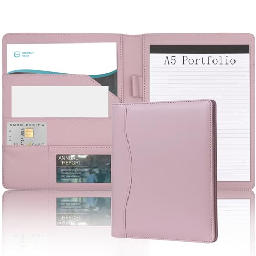Padfolio-Ordner, Portfolio, Leder, Organizer, Ordner, Portfolio, Aufbewahrung, Klemmbrett mit Abdeckung für Rechtsblockhalter, Briefgröße, A5, Schreibblock, für Business, Schule, Büro Padfolio-Ordner, Portfolio, Leder, Organizer, Ordner, Portfolio, Aufbewahrung, Klemmbrett mit Abdeckung für Rechtsblockhalter, Briefgröße, A5, Schreibblock, für Business, Schule, Büro von TWINFALCONS