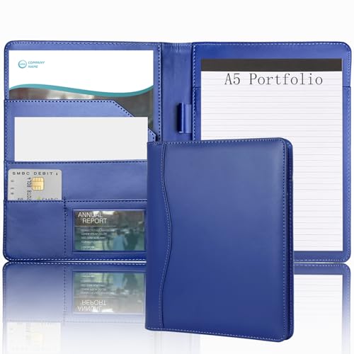 Padfolio-Ordner, Portfolio, Leder, Organizer, Ordner, Portfolio, Aufbewahrung, Klemmbrett mit Abdeckung für Rechtsblockhalter, Briefgröße, A5, Schreibblock, für Business, Schule, Büro Padfolio-Ordner, Portfolio, Leder, Organizer, Ordner, Portfolio, Aufbewahrung, Klemmbrett mit Abdeckung für Rechtsblockhalter, Briefgröße, A5, Schreibblock, für Business, Schule, Büro von TWINFALCONS