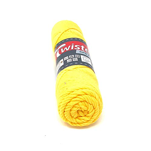 Wolle Twister Curly Uni - Sonne - 50g Wolle Twister Curly Uni - Sonne - 50g von TWISTER