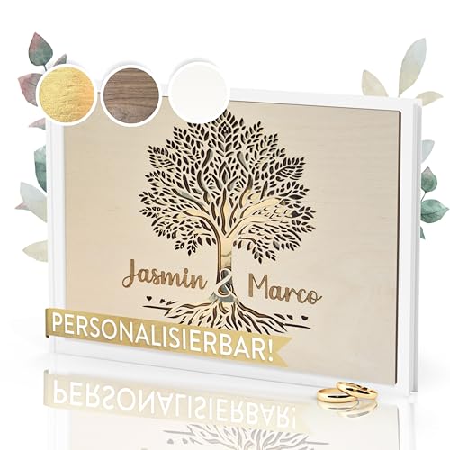 TWIVEE - Gästebuch - für Hochzeit, Geburtstag, Babyparty, Ferienwohnung etc. - 100 blanko Seiten weiß - Hochzeitsalbum - Hochzeitsbuch - Hochzeitsgästebuch - Personalisiert - Lebensbaum TWIVEE - Gästebuch - für Hochzeit, Geburtstag, Babyparty, Ferienwohnung etc. - 100 blanko Seiten weiß - Hochzeitsalbum - Hochzeitsbuch - Hochzeitsgästebuch - Personalisiert - Lebensbaum von TWIVEE