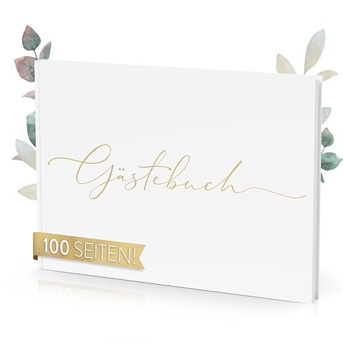 TWIVEE - Gästebuch - für Hochzeit, Geburtstag, Babyparty, Ferienwohnung etc. - 100 blanko Seiten weiß - Hochzeitsalbum - Hochzeitsbuch - Hochzeitsgästebuch TWIVEE - Gästebuch - für Hochzeit, Geburtstag, Babyparty, Ferienwohnung etc. - 100 blanko Seiten weiß - Hochzeitsalbum - Hochzeitsbuch - Hochzeitsgästebuch von TWIVEE