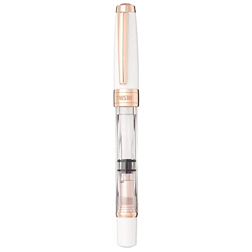 TWSBI, Füllfederhalter – Diamant 580 Weiß Roségold II (fein). von TWSBI