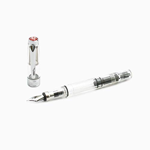TWSBI Diamond Clear 580,Feder B,Füllfederhalter,Demonstrator,Kolbenfüller,Piston,Fountain Pen von TWSBI