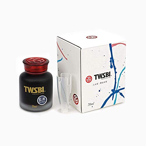 TWSBI Tinte für Füllfederhalter, Blau, Schwarz, 70 ml, Pigment, Flasche TWSBI Tinte für Füllfederhalter, Blau, Schwarz, 70 ml, Pigment, Flasche von TWSBI
